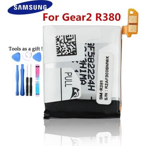 Samsung Original SM-R380 Battery Gear 2 SM-R380 For Samsung Gear2 R380 SMR380 SM-R381 Genuine Replacement Battery 300mAh