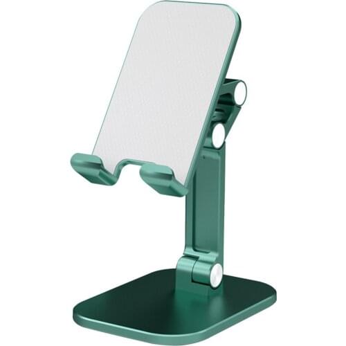 Portable Ergonomic Design Free Rotation Powder Metallurgy Antiskid Mobile Phone Metal Telescopic Stand For 4.7-13 Inch Phone