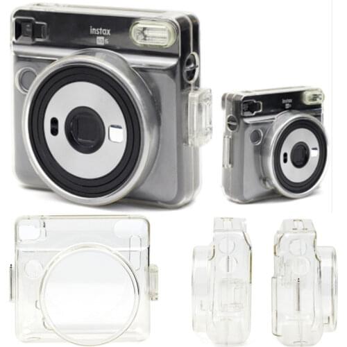 Transparent Crystal Camera Bag For FUJIFILM Instax SQUARE SQ6 Cas Cover Protective Shell Case Plastic instant