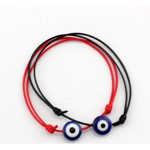20Pcs Turkish Lucky Eye Bracelets For Women Handmade Braided Rope Jewelry Red Bracelet
