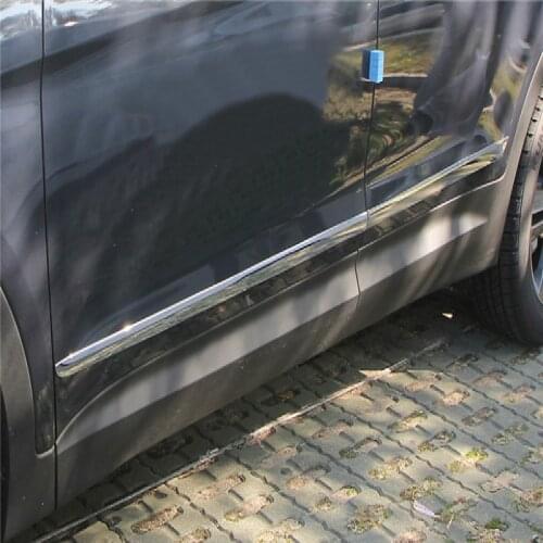 ABS Chrome plating Door bright strip anti-friction strip For Hyundai Grand SantaFe 4pcs/set