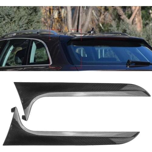 Rear Behind Window Spoiler Side Strip Cover Trim Exterior Refit Kit Fit For Audi A6 C7 Allroad TDI Quattro/for Avant 2012-2018