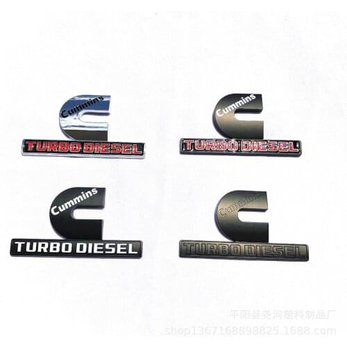 10pcs Cummins Turbo Diesel Car Emblem Output Nameplate Replacement Sticker for R-AM 2500 3500 Fender Emblem Mopar Accessories