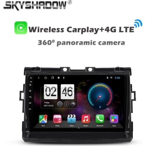 360 Panoramic Camera 6G+128G Android 10.0 Car DVD Player GPS MAP WIFI Bluetooth 5.0 RDS Radio For Toyota Previa 2013 - 2017 2018