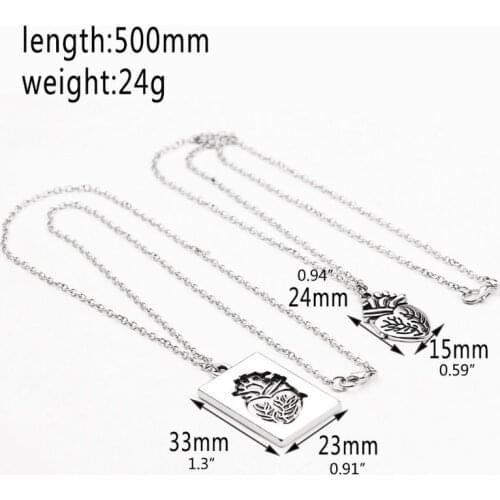 2Pcs Doctor Nurse Human Anatomy Necklace Anatomical Lung Heart Charm Necklace X7XB