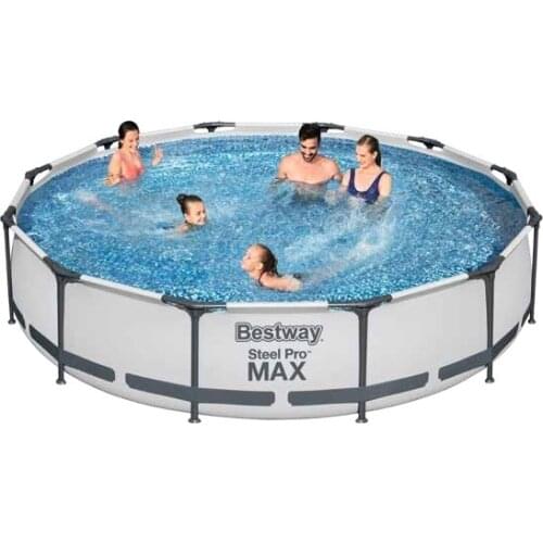 #56420(for Europe) Bestway366*122cm Round Frame-Supported Swimming Pool/Dia 12*Ht 4 feet outdoor circle thick Above Ground Pool