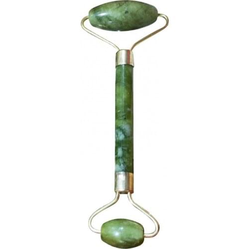 50% Hot Sale Dual Head Faux Jade Roller Face Neck Lifting Slimming Massager Skin Beauty Tool
