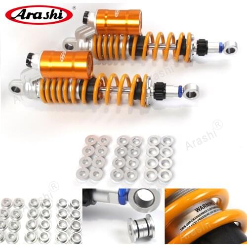 ARASHI 360mm / 14'' Adjustable Nitrogen Rear Shock Absorber Suspension Motorcycle Absorbers