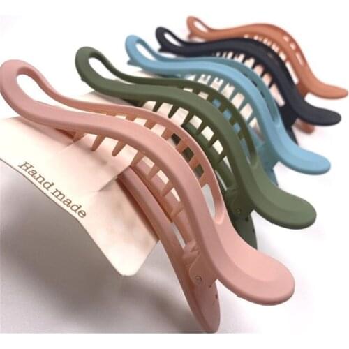 Seamless Duckbill Hair Clip Simple Large Claw Candy Color Women Girl Bangs Side Hairgrip Barrette Headwear Face Wash Styling Too