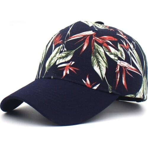 Men Women Baseball Cap Snapback Printing Flowers Ladies Couple Hats Quality Cotton Summer Caps Bone Knitted Hats Unisex Hat