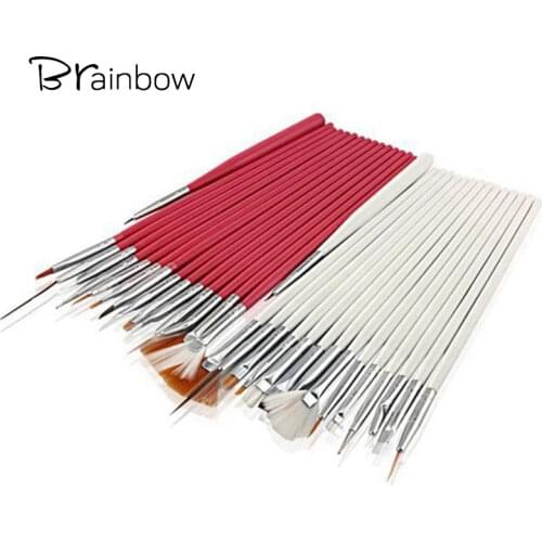 Brainbow Manicure Brushes