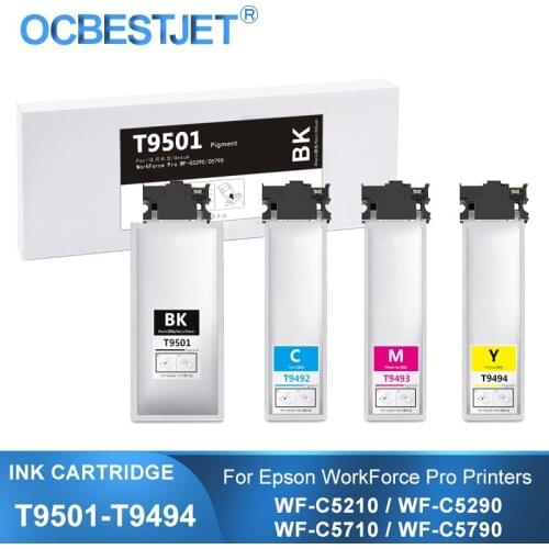 T9501 T9492 T9493 T9494 Ink Cartridge With Pigment Ink For Epson WorkForce Pro WF-C5790DWF WF-C5710DWF WF-C5290DW WF-C5210DW