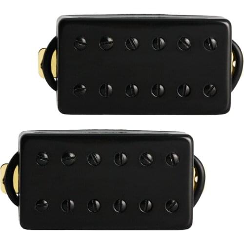 Electric Guitar Pickup Humbucker Pickups Bridge and Neck Set for Guitar Parts Replacement Black