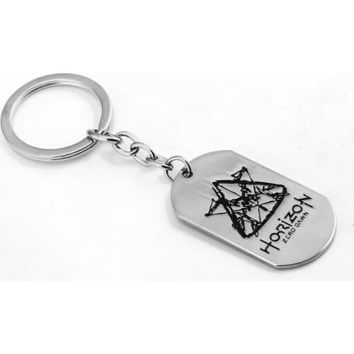Hot Game Jewelry Horizon Zero Dawn Keychain Chaveiro Metal Car Key Ring Chain Holder Men Boy Birthday Gift Accessory Figure