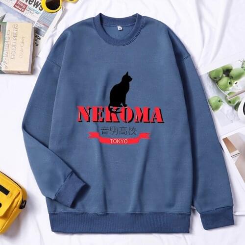 Fly High School Japan Anime Haikyuu Nekoma Hoodies Men Sweatshirts Karasuno Volleyball Club Pullover Hommes Sudaderas Streetwear