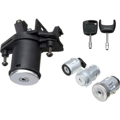 New1 Set Lock Door Ignition Barrel with 2 Keys 1479660 for Ford Fiesta MK V Fusion