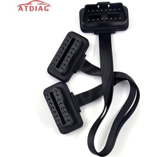 OBD2 Extension For 12 Pin OBD2 OBDII Male To 16 Pin Female Car Diagnostic Tool Adapter OBD2 Adapter Extension Cable