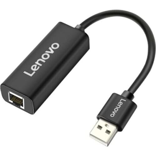 Lenovo USB to RJ45 100M Ethernet Wired Network Card For Desktop Computer Laptop Ultrabook MacBook Set Top Box Converter
