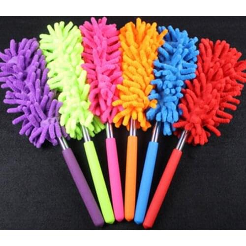 Adjustable Microfiber Dusting Brush 2019 Extend Stretch Feather Home Duster Air-condition Car Furniture Household Cleaning Brush