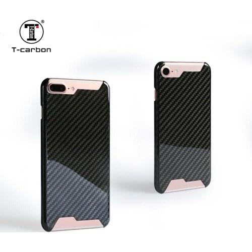 T-carbon Luxury Mobile Phone Cover Case Glossy Black