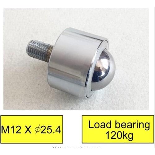 Factory outlets KSM25-FL,straight universal ball/caster/wheel Precision delivery ball,M12 screw,load bear 120kg,durable,hardware