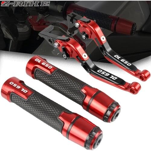 For SUZUKI V-STROM 650 VSTROM 650 DL650 DL 650 2011 2012 2013 2014 2015-2018 CNC Motorcycle Brake Clutch Levers Handlebar Grips