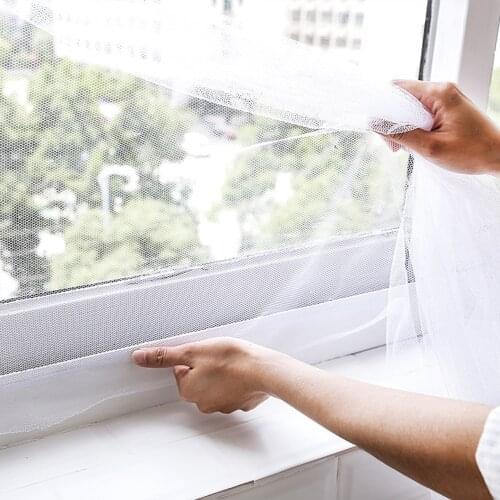 DIY Self-adhesive For Kitchen Door Screens Mosquito Mesh Curtain Protector Anti Mosquito Net Fly Mosquito window Mesh Screen