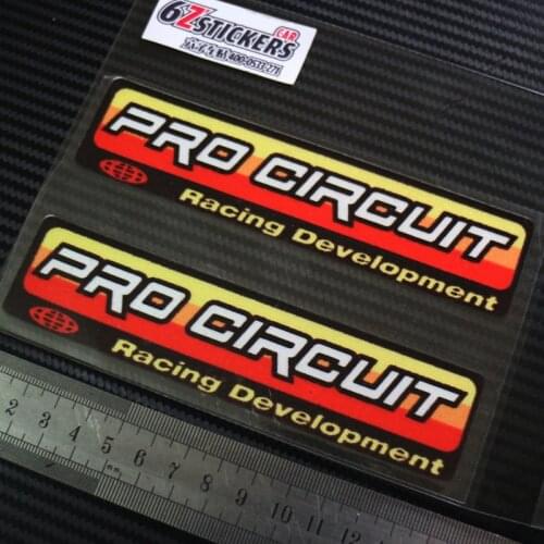PRO CIRCUIT German style reflective stickers motorcycle decalsX2