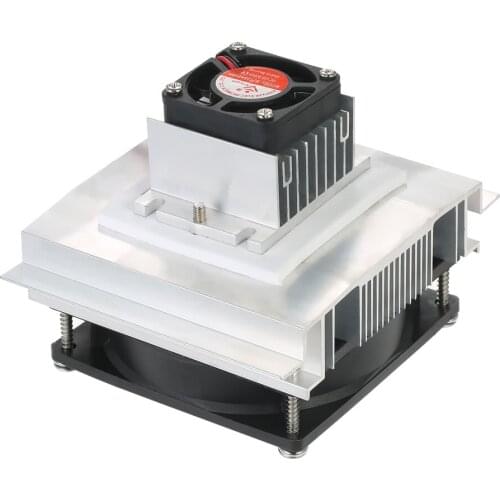 DIY Thermoelectric Peltier Refrigeration Radiator Semiconductor Cooling System Kit Cooler Conduction Module Fan