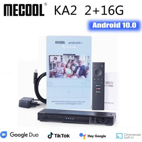 MECOOL KA2 TV BOX video calling ATV Android 10.0 4+64GB SMART TV BOX BT WIFI voice assistant TV receiver Very fast KA2 NOW
