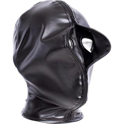 Performance Punishment Headgear Flexible Universal Faux Leather Training Bondage SM Face Cover for Couple Sex Toys for Women