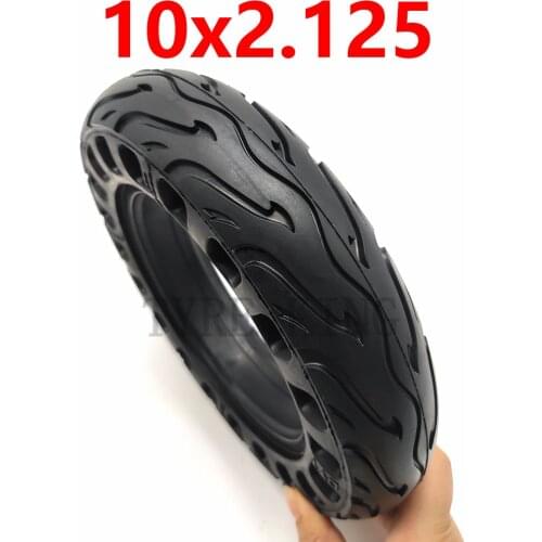 Explosion-proof 10 Inch 10x2.125 Solid Tyre 10*2.125 Tubeless Tire for Electric Scooter Balance Car Refitting Accessories