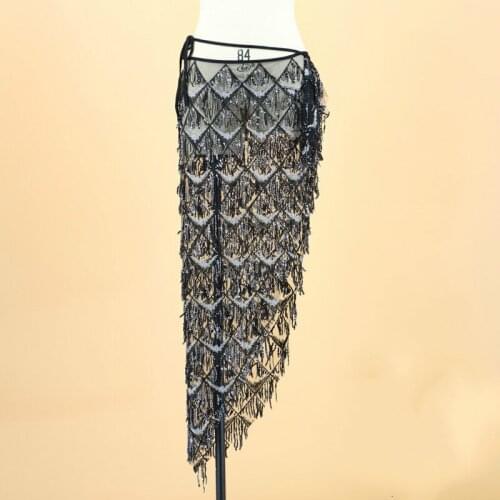 Sequins Belly Dancing Belt Waist Chain Multicolor Hip Scarf Fashion Belly Dance Costumes Women Tassel Dance Belts Accessories