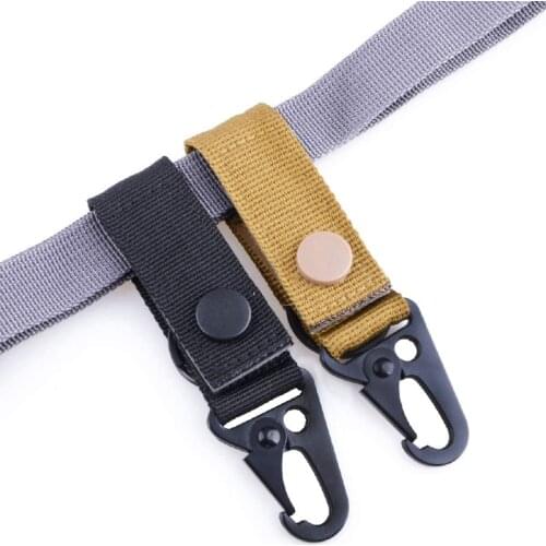 1/2/4PCS Tactical Belt Keeper with Key Clip Ring Holder Multi-purpose Duty Belt Key Holders Hanger Hook Hunting Equipment