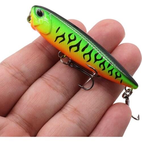 1pcs Popper Floating Sea Fishing Lures carp bait 5.5g 65mm Pencil Plastic Hard Bait Artificial Freshwater Fish