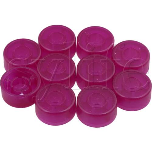 10xPlastic Electric Guitar Effect Pedal Knob Protection Cap Light Purple