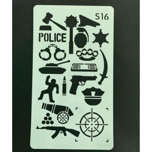 4pcs/lot Journal Stencil Plastic Stencils Journal/Notebook/Diary/Scrapbook Hollow DIY School Stationery Office Supplies