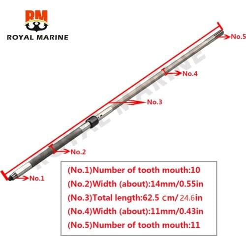 63V-45510-00 Driver Shaft short shaft (S) for Yamaha Outboard Motor 2 Stroke 9.9HP 15HP or 4 stroke F9.9 F13.5 F15 boat motor