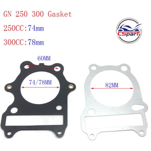 78mm Cylinder Gasket kit For 300CC GN300 Cylinder Suzuki Loncin ATV Pit Dirt Bike