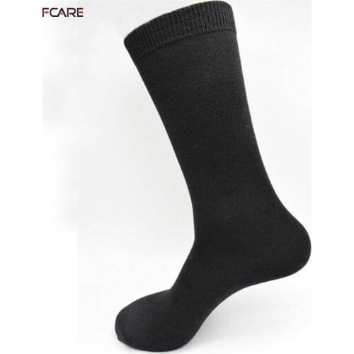Fcare 8PCS=4 pairs long leg black 40, 41, 42, 43 cotton men socks dress socks long leg business black socks