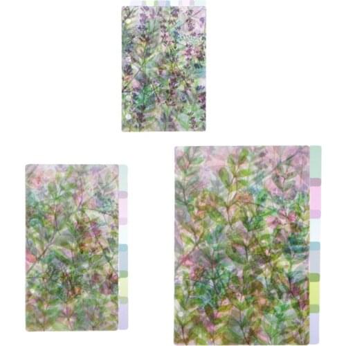 A5 A6 A7 Catoon Clear Divider Index Pages Classified Sorter For 6-Holes Binder