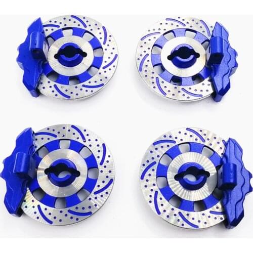 4 Pieces Unlimited Desert Racer (UDR) Adapter Aluminum Wheel Hex Hub Brake Disc + Caliper Disc OP For 1/7 Traxxas UDR
