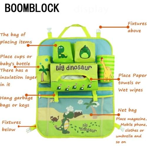 BOOMBLOCK car back seat storage bag organizer accessories Auto For BMW e90 e60 e39 e46 f10 F30 VW Golf 7 Passat b6 Peugeot 206