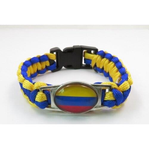Infinity love colombia Bracelet Charm colombia flag women and men bracelets fashion colombia bracelet charm braid bracelet