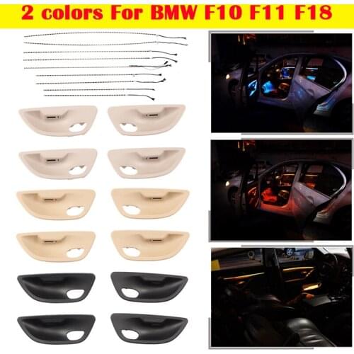 For BMW 5 series F10 F11 F18 2-color Blue Orange Lamp Car neon interior door ambient light decorative lighting 2010-2017