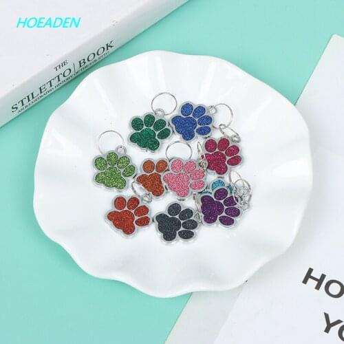 Personalized Engraving Pet Cat Name Tags Customized Dog ID Tag Collar Accessories Nameplate Anti-lost Pendant Metal Keyring