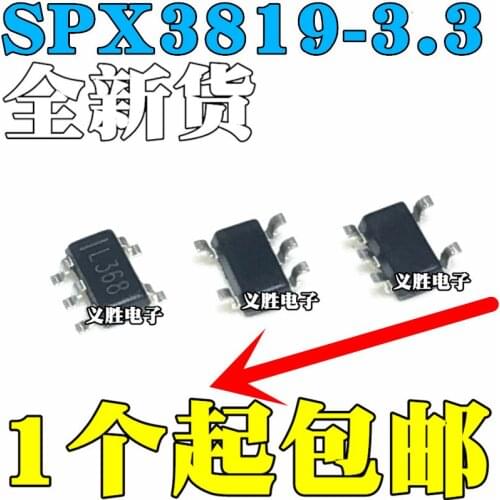 3PCS SPX3819-3.3 SPX3819M5-L-3.3/TR Voltage regulator LDO 500mA 3.3V SOT-23-5 Integrated circuit IC, linear voltage regulator IC