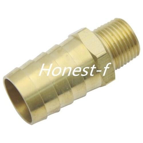 Brass Barbed Fitting Coupler / Connector 1/2" Male BSPT x 1"(25mm)Hose Barb Fuel Gas