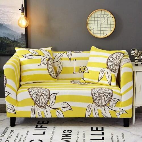 Easy Install Elasticity Sofa Cover Tightly All-inclusive Wrap Printed Flowers Single/double/three/four Seat Sofa Cover Slipcover