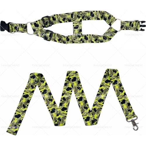 Fashion French Bulldog Camouflage Harness Outdoor Leading Pet Dog Harness for Small Dogs Collar Leash Set Dog Accessories LC0249
